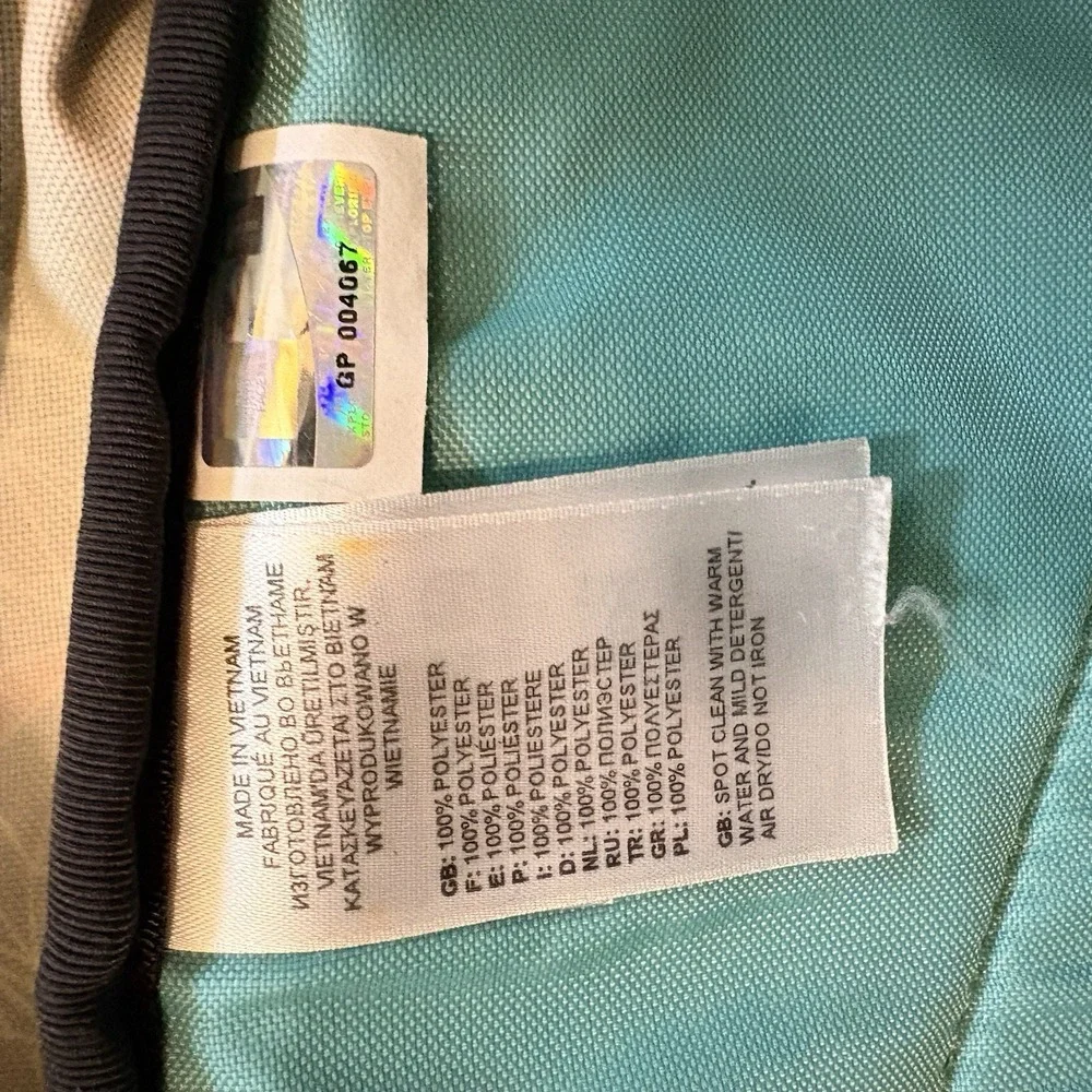 The North Face Vault Backpack  T196/T596 Rare Teal Maroon Geometric Day Pack